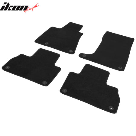 Fits 17-23 Maserati Levante 4PCS Car Front Rear Floor Mats Carpets Nylon Black