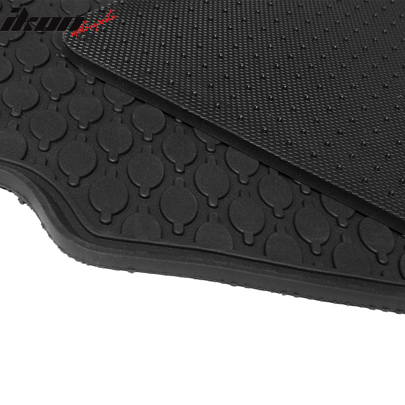 11-16 F10 Sedan Heavy Duty Black Latex Floor Mats Front & Second Row FOR: (BMW)