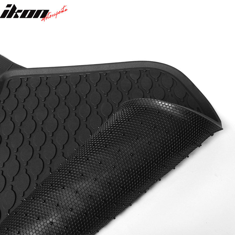 11-16 F10 Sedan Heavy Duty Black Latex Floor Mats Front & Second Row FOR: (BMW)