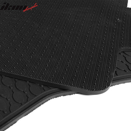 14-18 F15 X5 Heavy Duty Black Latex Floor Mats Front & Second Row 5PC FOR: (BMW)