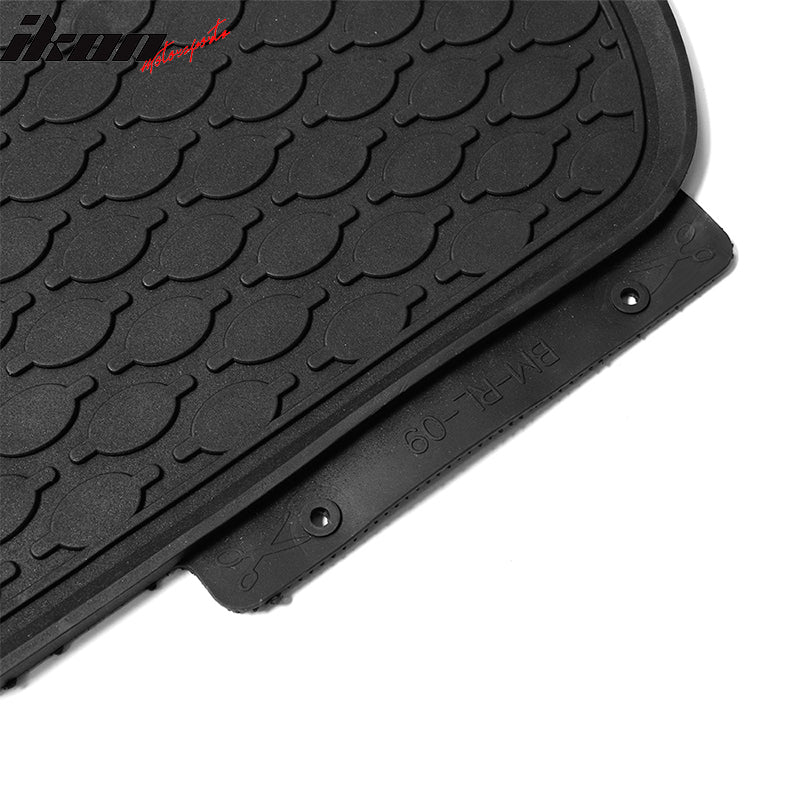 12-18 F30 Sedan Heavy Duty Black Latex Floor Mats Front & Second Row FOR: (BMW)