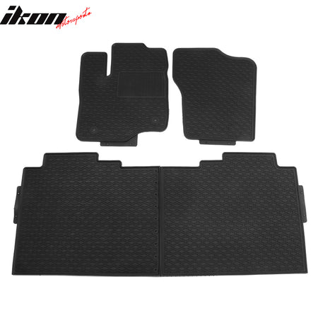 Fits 15-22 Ford F150 Crew Cab Latex Floor Mats All Weather Car Carpet Liner