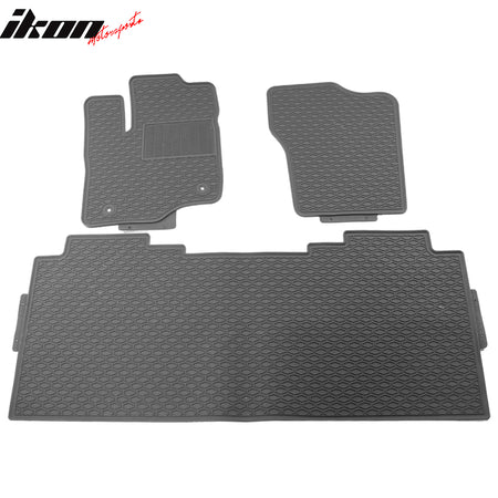 Fits 15-22 Ford F150 Crew Cab Latex Floor Mats All Weather Car Carpet Liner