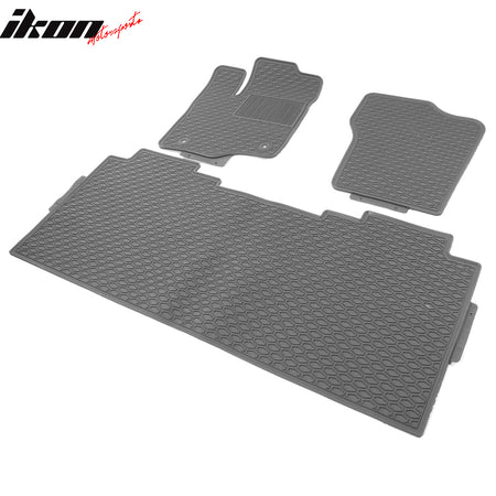 Fits 15-22 Ford F150 Crew Cab Latex Floor Mats All Weather Car Carpet Liner