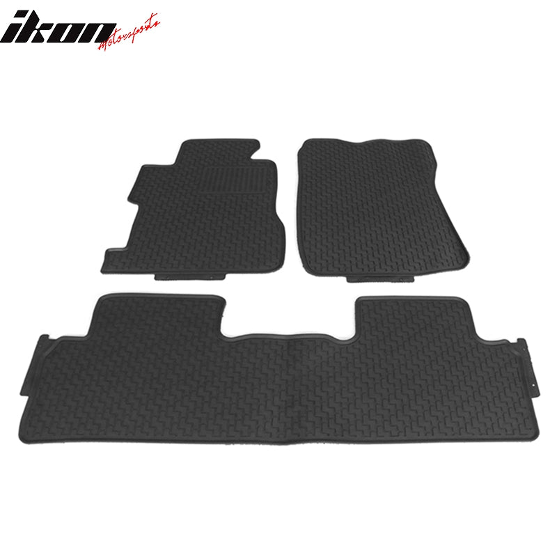 Fits 06-11 8th Civic Sedan Heavy Duty Latex Floor Mats Front & Second Row