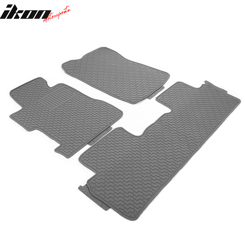 Fits 06-11 8th Civic Sedan Heavy Duty Latex Floor Mats Front & Second Row