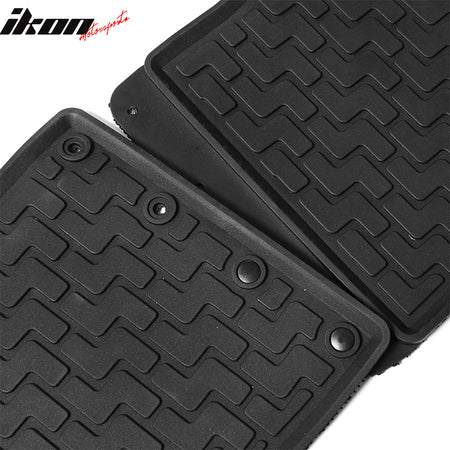 Fits 12-16 Honda CR-V CRV Heavy Duty Black Latex Floor Mats Front & Second Row