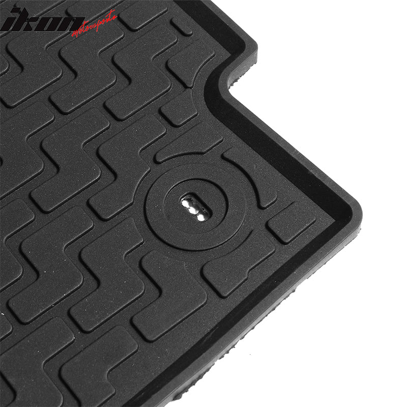 Fits 12-16 Honda CR-V CRV Heavy Duty Black Latex Floor Mats Front & Second Row