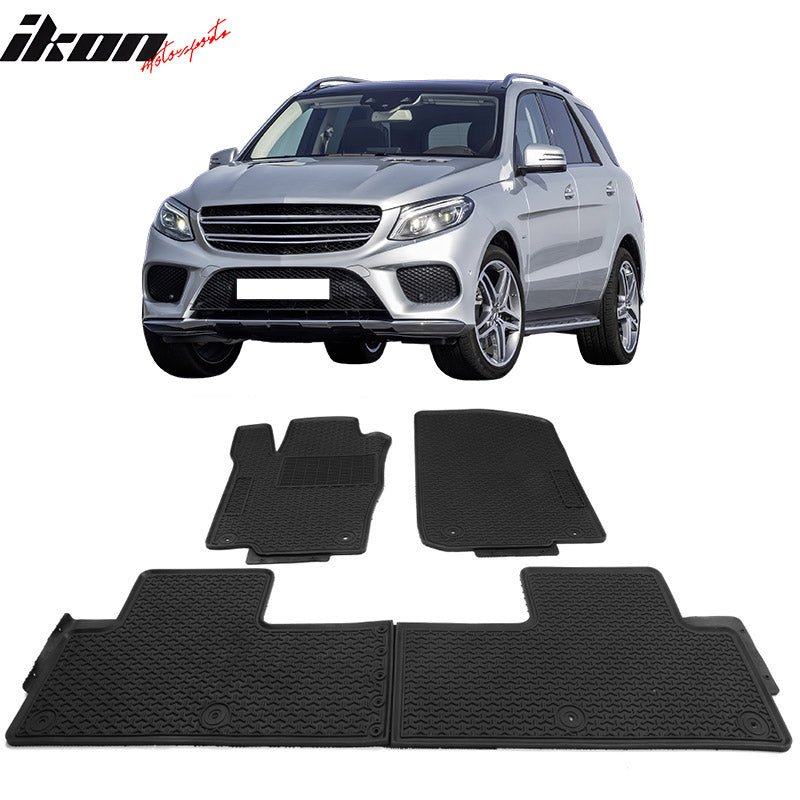 Car Floor Mat for 2012-15 Benz W166 ML-Series 2016-2019 GLE-Class 3PC