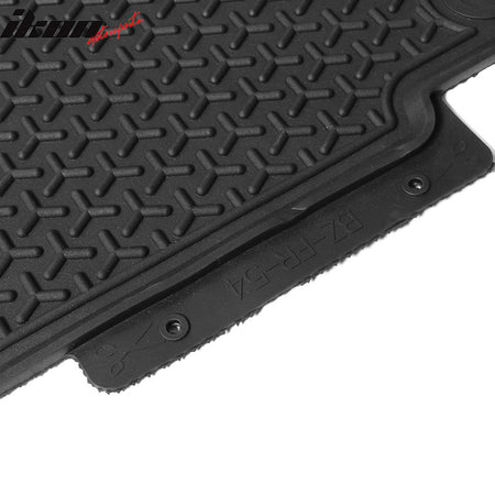 Fits 16-19 GLE Facelift SUV Heavy Duty Black Latex Floor Mats Front & Second Row