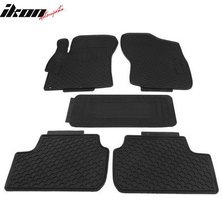 Fits 08-17 Mitsubishi Lancer Heavy Duty Latex Floor Mats Front Second Row