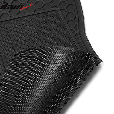 Fits 08-17 Mitsubishi Lancer Heavy Duty Latex Floor Mats Front Second Row