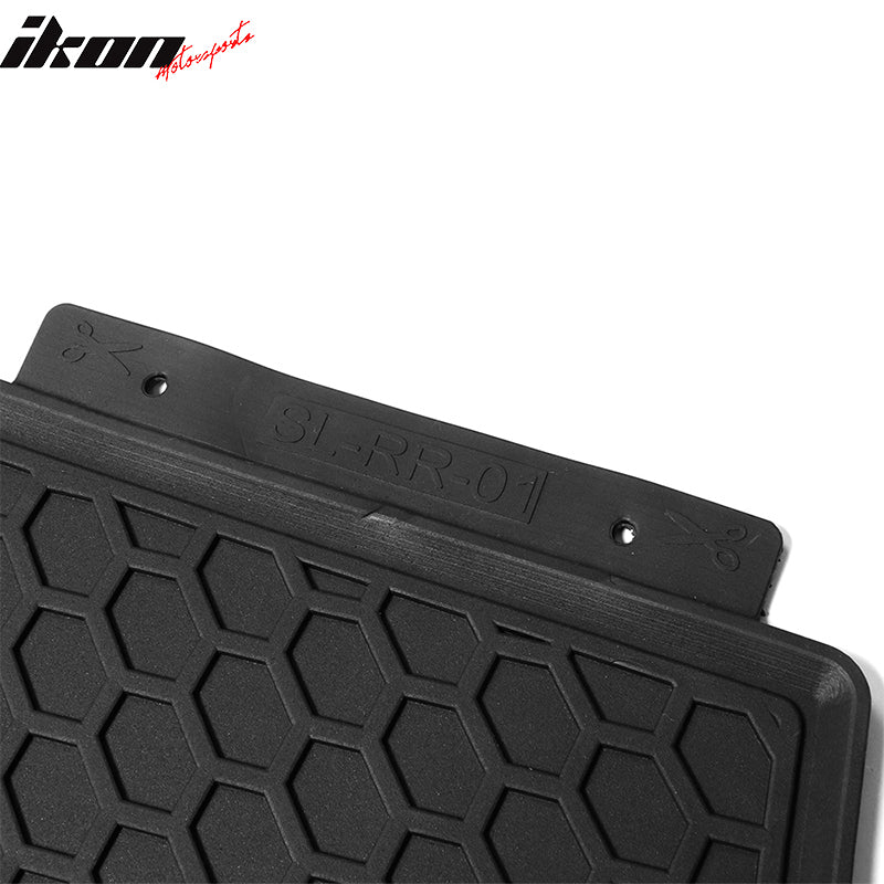 Fits 08-17 Mitsubishi Lancer Heavy Duty Latex Floor Mats Front Second Row