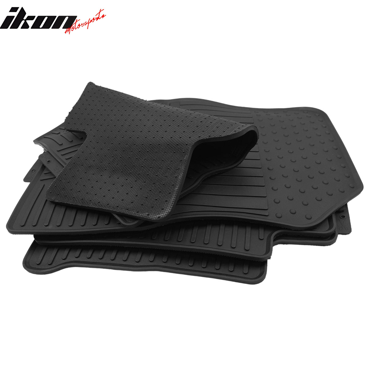 Fits 18-24 Nissan Kicks 5PC Heavy Duty Black Latex Floor Mats All Weather Carpet