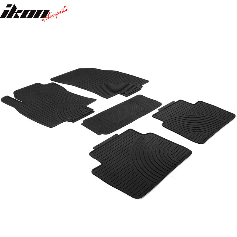 Fits 14-20 Nissan Rogue Heavy Duty Latex Floor Mats Front & Second Row