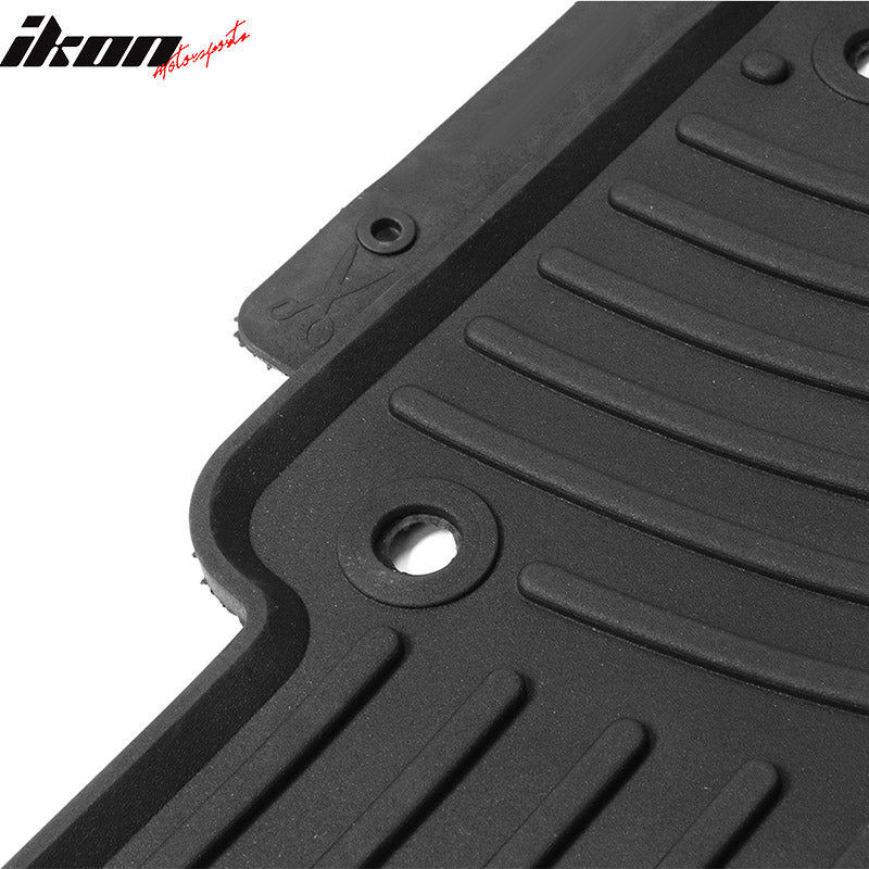 Fits 14-20 Nissan Rogue Heavy Duty Latex Floor Mats Front & Second Row