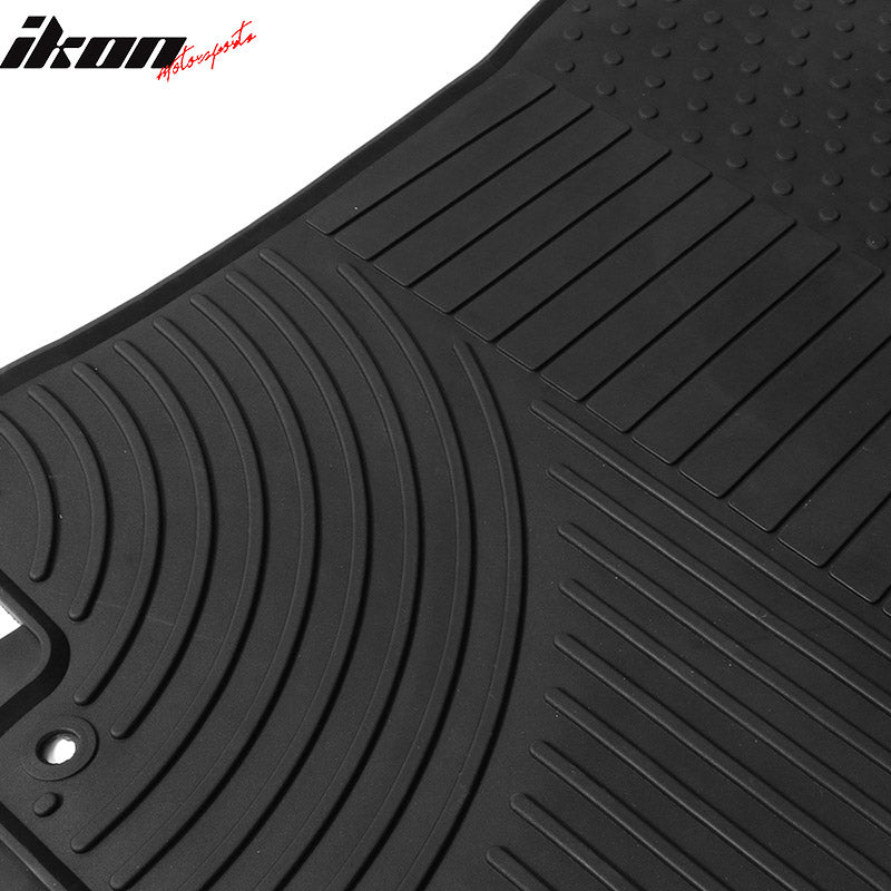 Fits 14-20 Nissan Rogue Heavy Duty Latex Floor Mats Front & Second Row