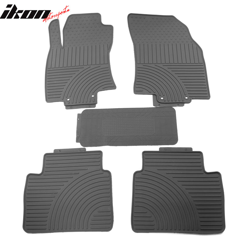 Fits 14-20 Nissan Rogue Heavy Duty Latex Floor Mats Front & Second Row