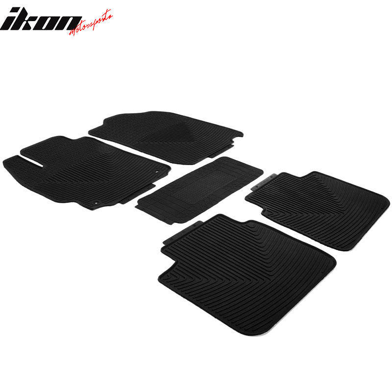 Fits 12-17 Toyota Camry 5PCS Heavy Duty Latex Car Floor Mats Liner Front & Rear