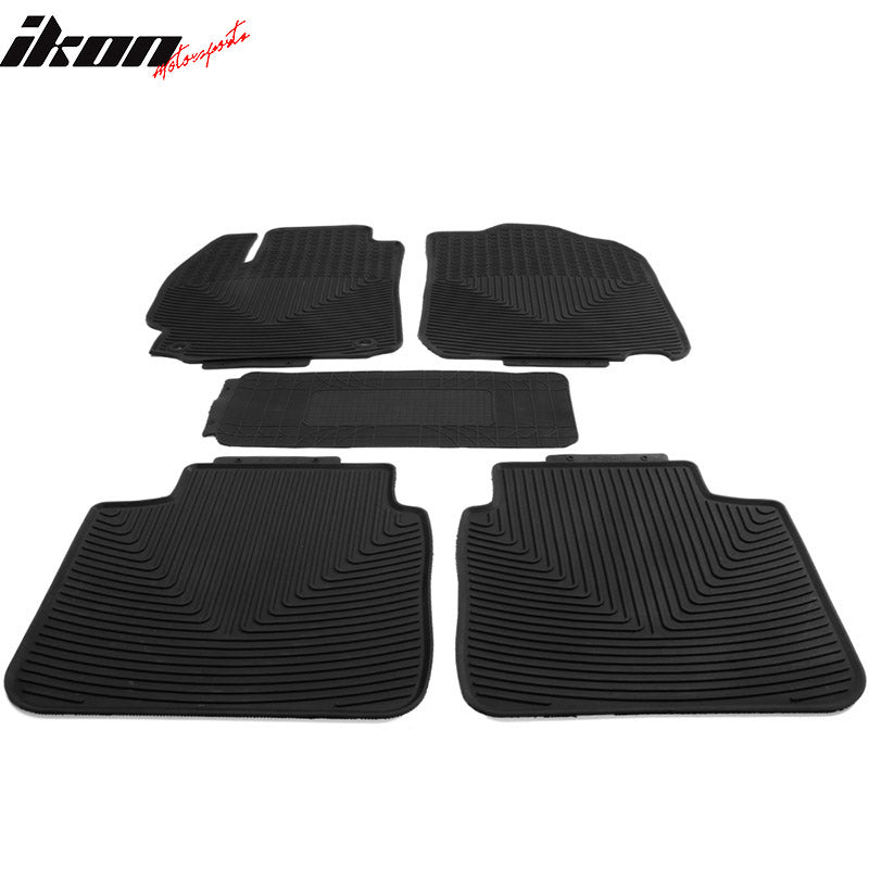 Fits 12-17 Toyota Camry 5PCS Heavy Duty Latex Car Floor Mats Liner Front & Rear