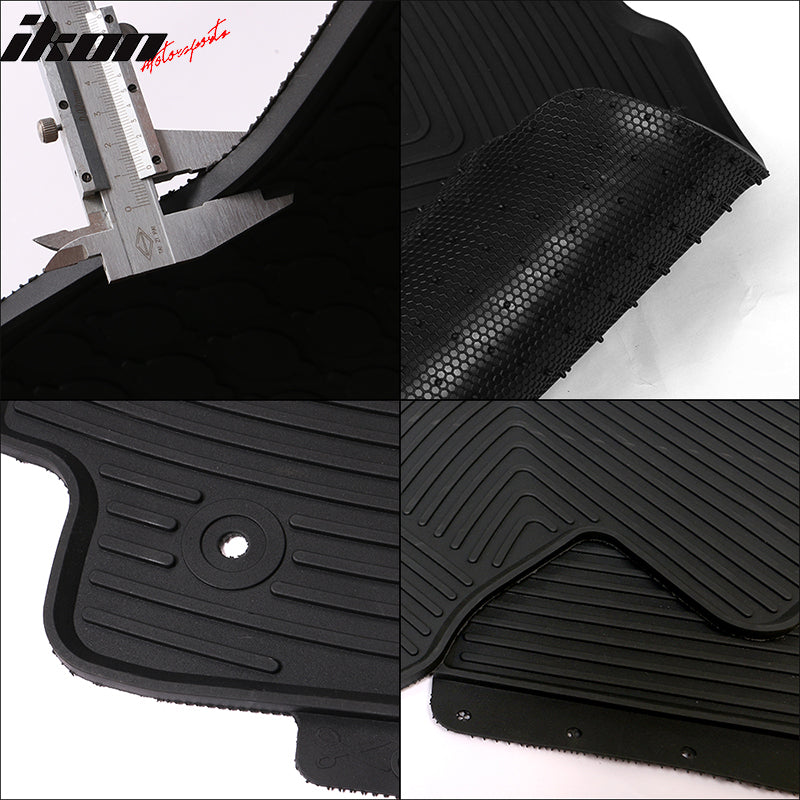 Fits 13-18 Toyota RAV4 XA40 Latex All Weather Black Floor Mats & Cargo Tray