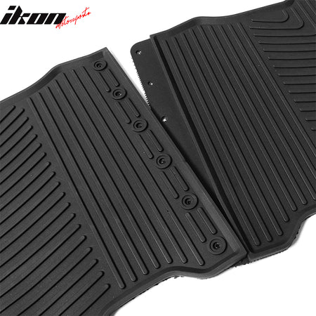 Fits 13-18 Toyota RAV4 XA40 Heavy Duty Black Latex Floor Mats Front & Second Row