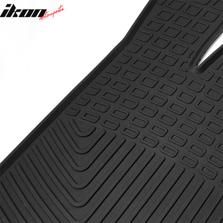 Fits 13-18 Toyota RAV4 XA40 Heavy Duty Black Latex Floor Mats Front & Second Row