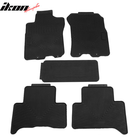 Floor Mats Compatible With 2007-2014 Toyota FJ Cruiser, Latex Rubber Carpets By IKON MOTORSPORTS