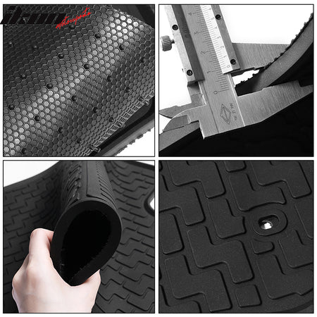 Fit 07-14 Toyota FJ Cruiser Heavy Duty Latex Floor Mats Front & Second Row