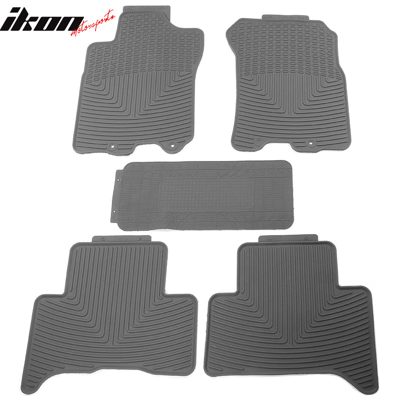 Fit 07-14 Toyota FJ Cruiser Heavy Duty Latex Floor Mats Front & Second Row