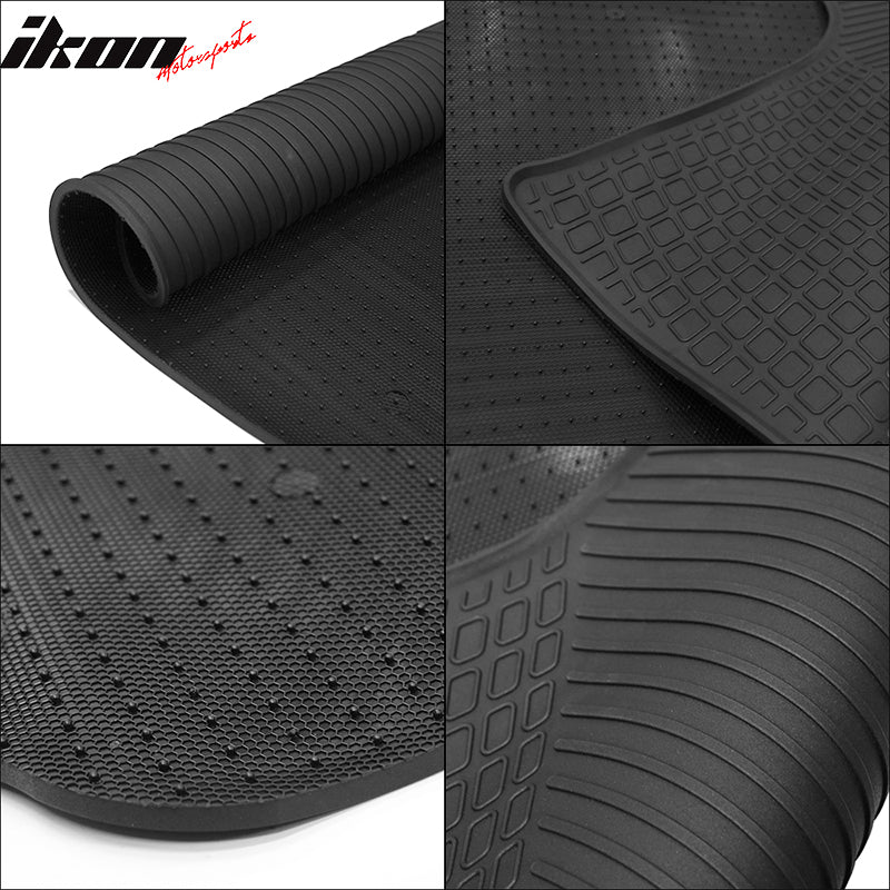 Fits 13-18 Toyota RAV4 XA40 Latex All Weather Black Floor Mats & Cargo Tray