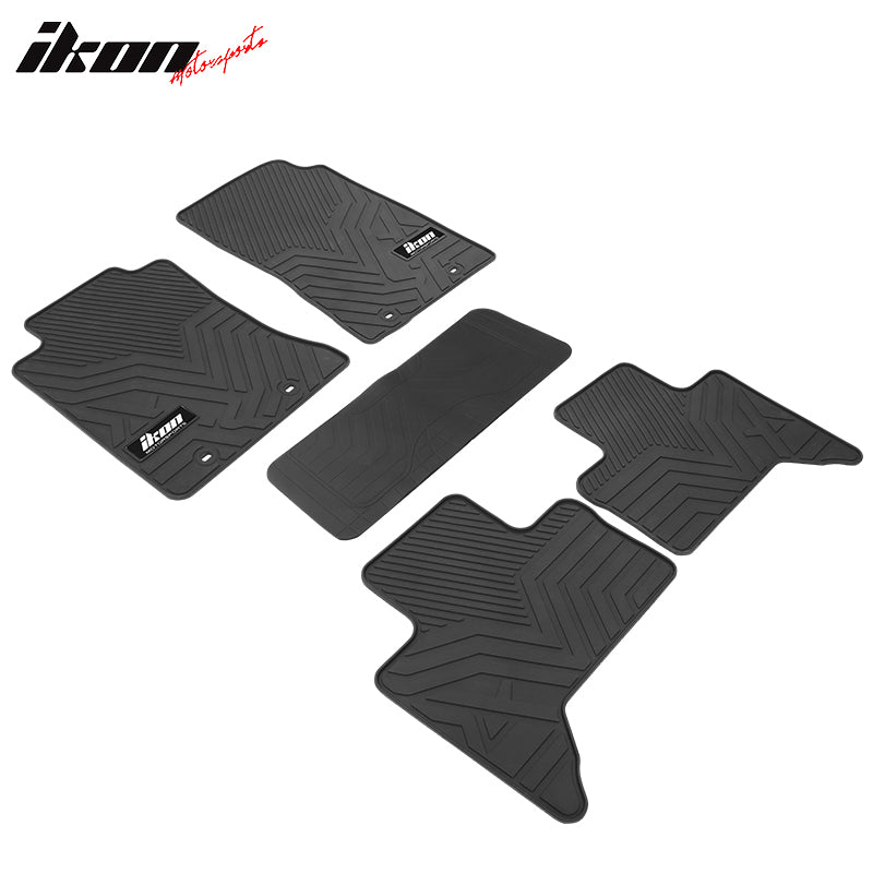 Fits 11-14 Toyota Tacoma Extended Cab Latex Floor Mats All Weather Carpets Black