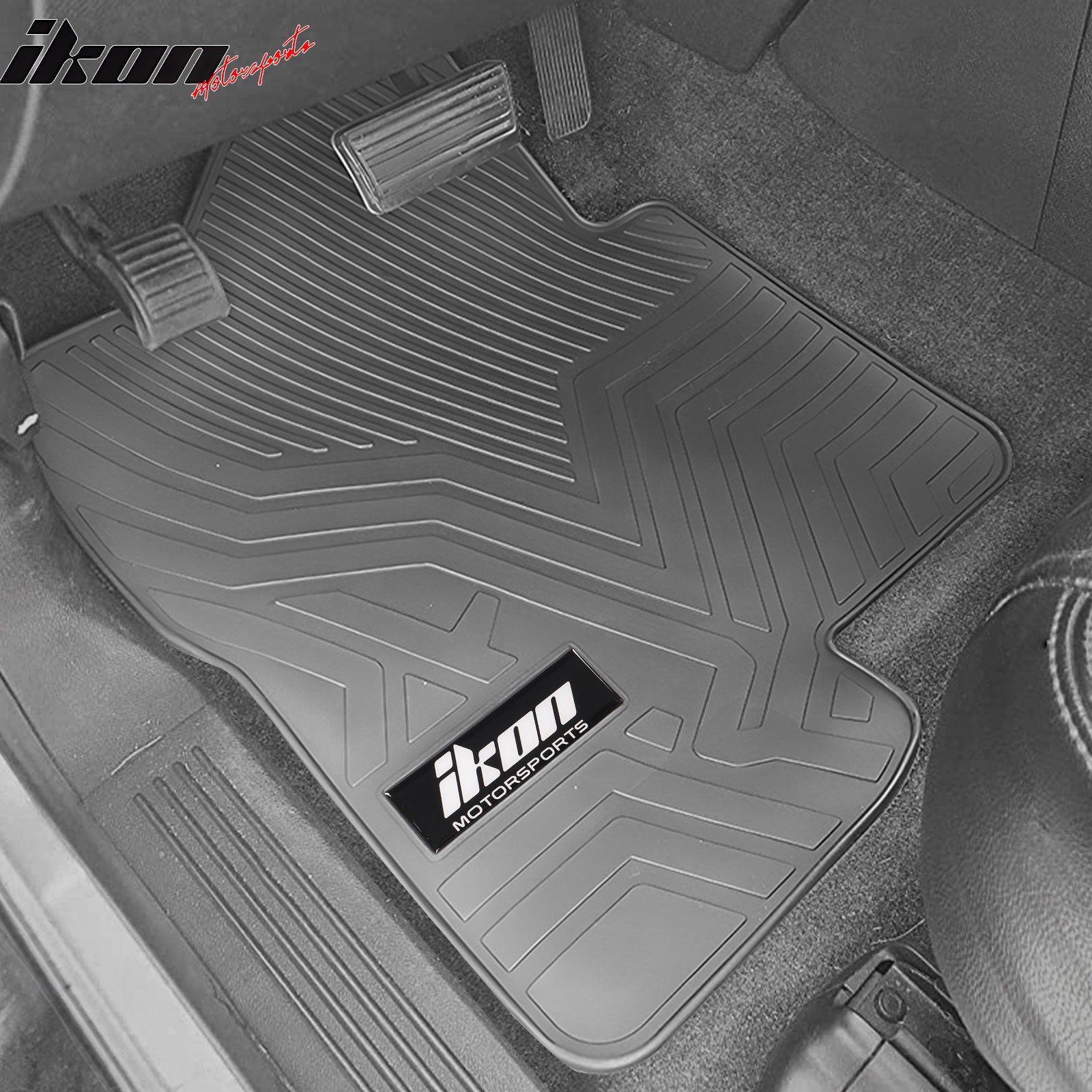 Fits 07-13 Chevy Silverado Latex Floor Mats Liner All Weather Carpets 5PC