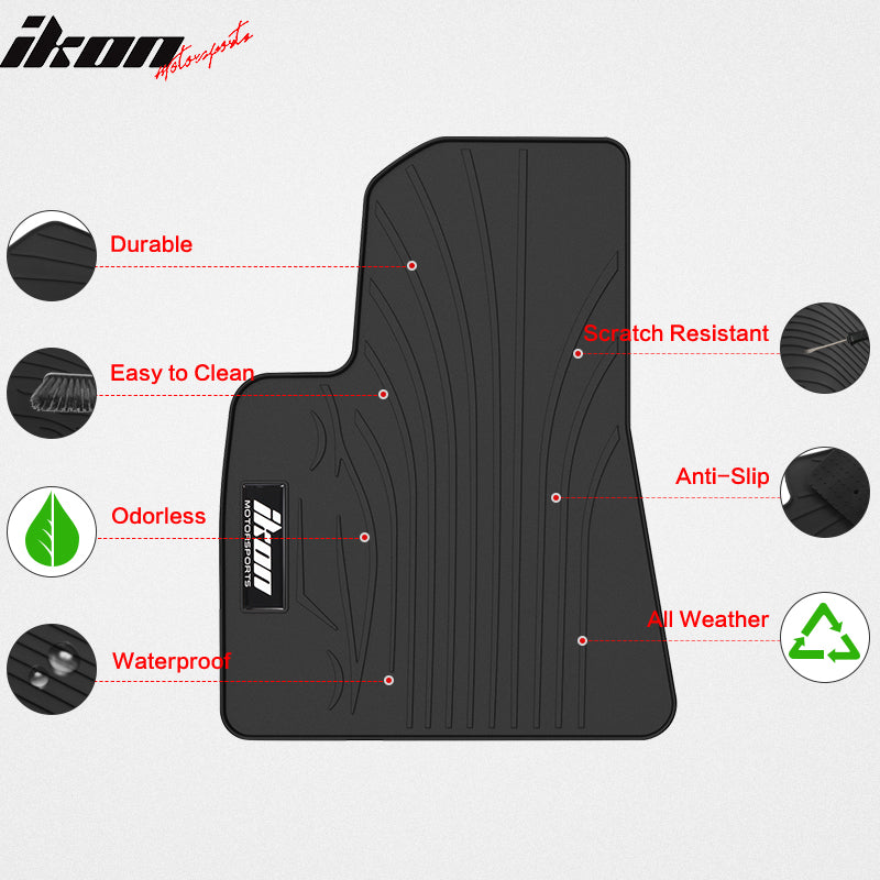 Fits 17-23 Tesla Model 3 Floor Mats Front and Second Row