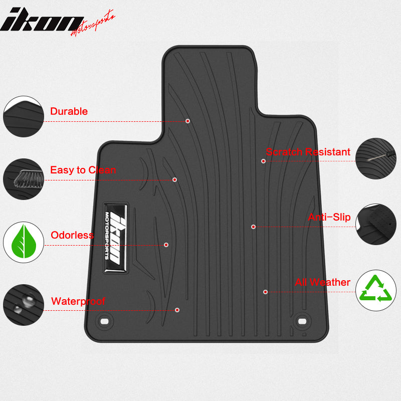 Fits 18-22 Honda Accord Latex Car Floor Mats Liner All Weather Carpets 5PC