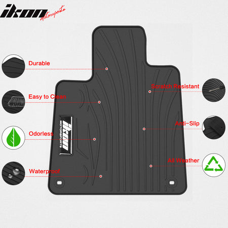 Fits 18-22 Honda Accord Latex Car Floor Mats Liner All Weather Carpets 5PC