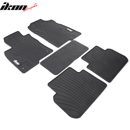 Fits 22-24 Honda Civic/Acura Integra Latex Floor Mats All Weather Black Carpets