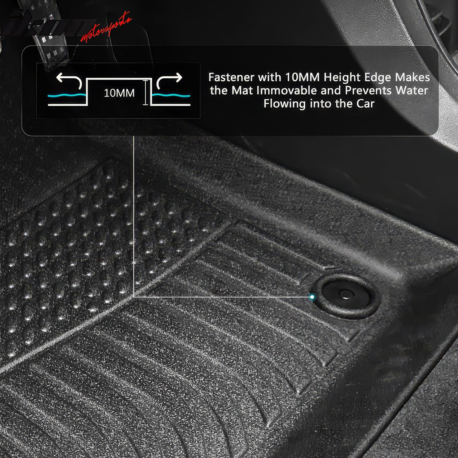 For 16-24 Dodge Durango 7 Passenger All Season 3D Floor Mats Carpet Liners - TPE