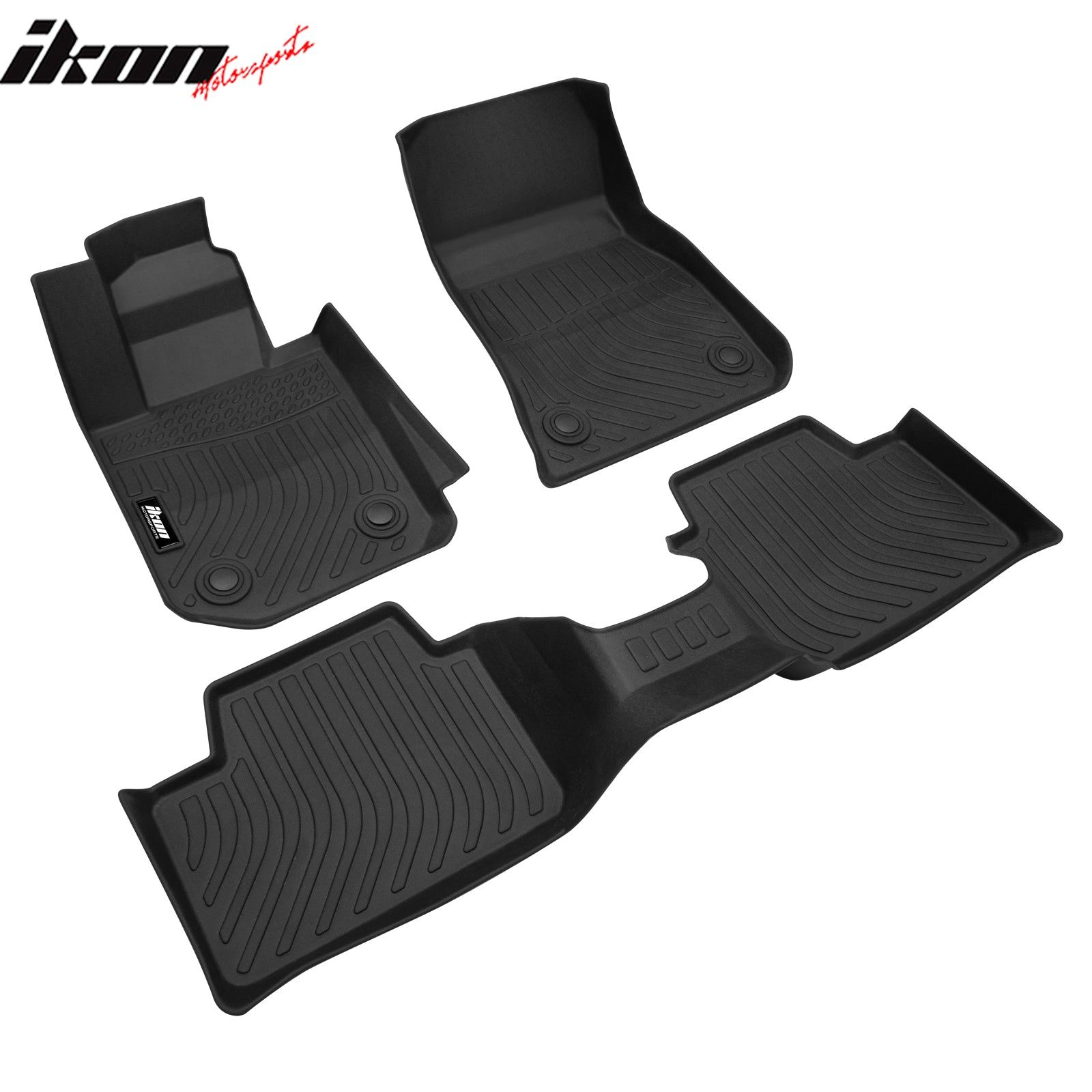 Fits 19-24 BMW 3-Series Sedan G20 AWD 3D Floor Mat All Season Carpet Liner - TPE