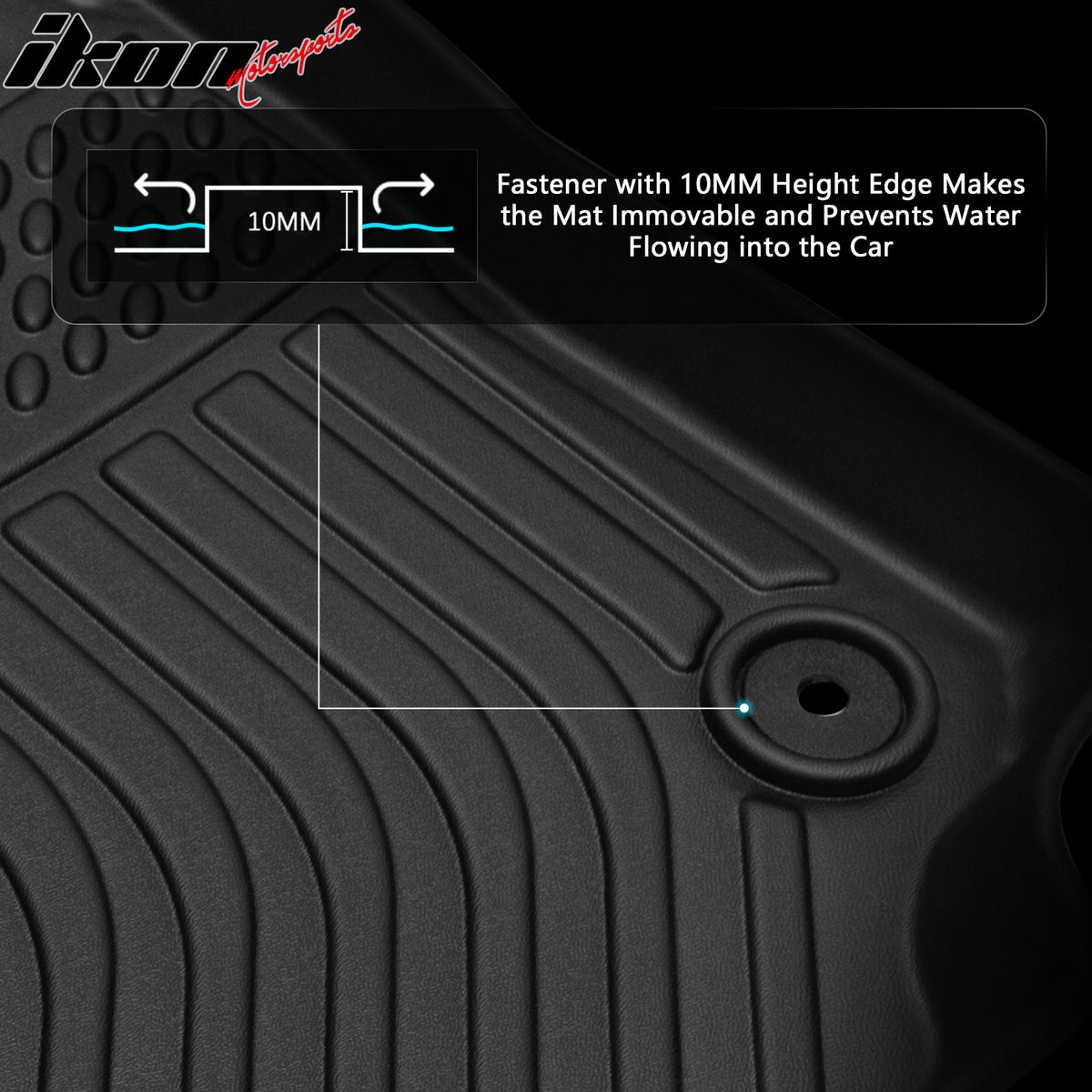 Fits 18-24 Equinox GMC Terrain 3D Floor Mats All Weather Heavy Duty TPE Carpet