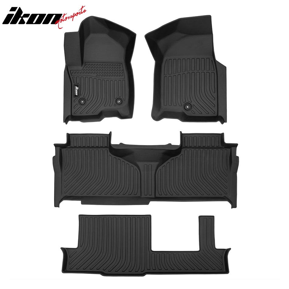 Car Floor Mat for 2021-23 Chevrolet Tahoe/GMC Yukon/Escalade 8 Seat 3D