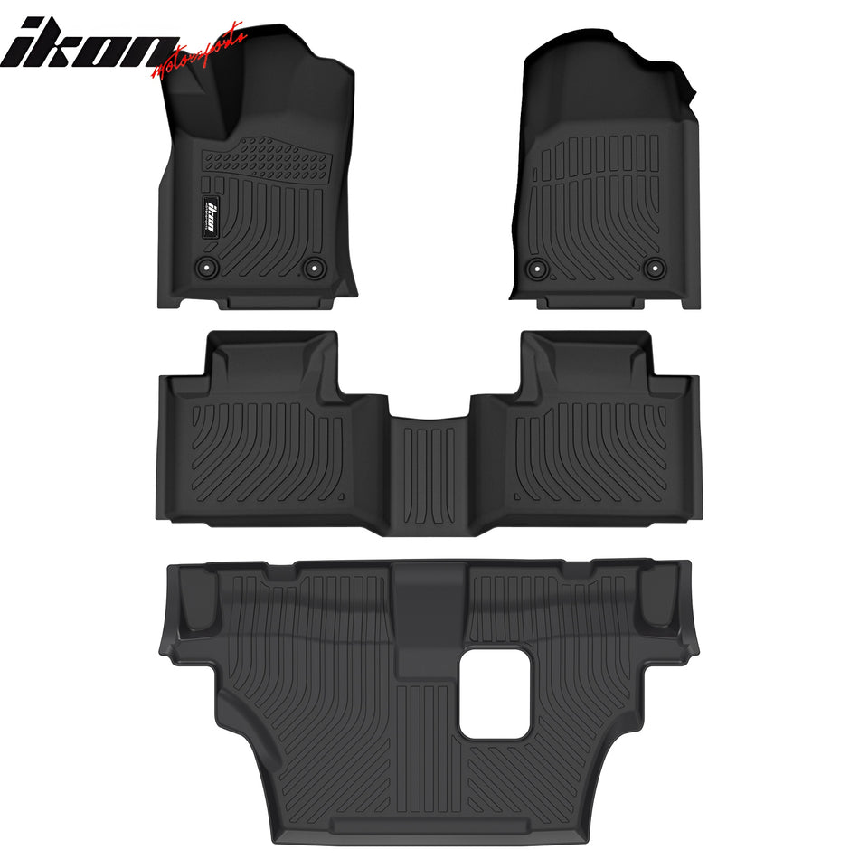 2016-2024 Dodge Durango 7 Passenger 3D Floor Mats Carpet Liners - TPE