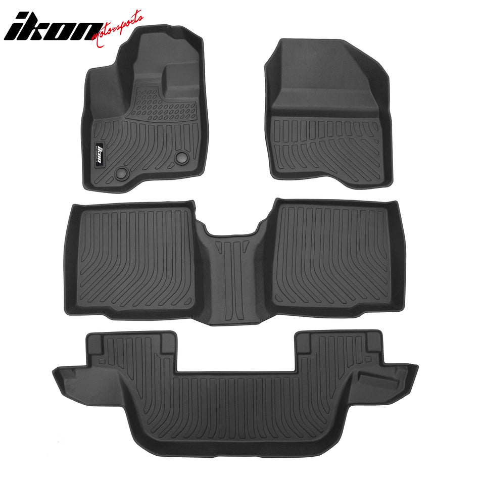 2011-2015 Ford Explorer Bench Seat 3D Floor Mats Carpets Liner TPE