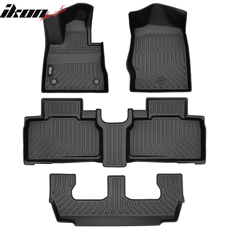 2020-2024 Ford Explorer 7 Seats 3D Floor Mats Heavy Duty Carpets TPE