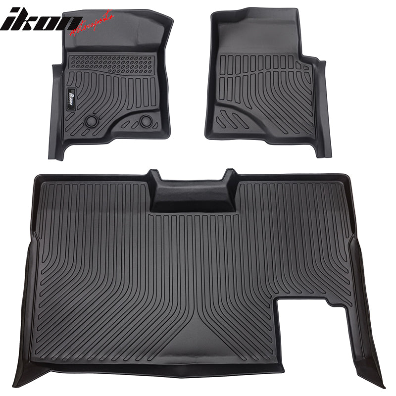 2009-2014 Ford F-150 Super Crew Cab 3D Floor Mats Heavy Duty Liner TPE