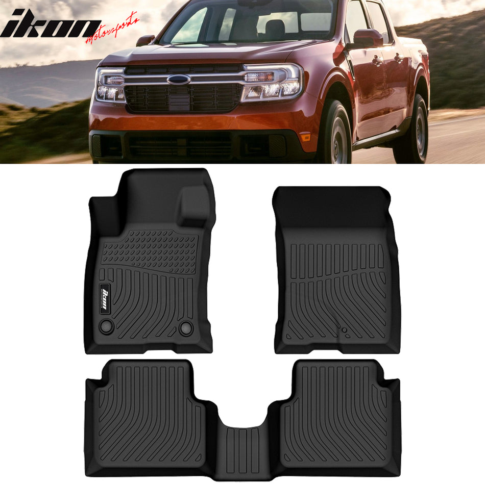 Car Floor Mat for 2022-23 Ford Maverick 2.0L All Weather 3D Liner TPE