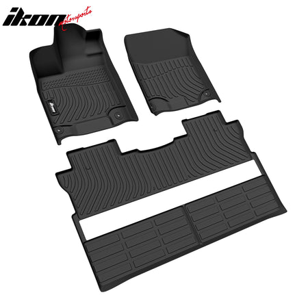 Fits 17-24 Honda Ridgeline Heavy Duty Floor Mats 3D Carpet Liner Protector TPE