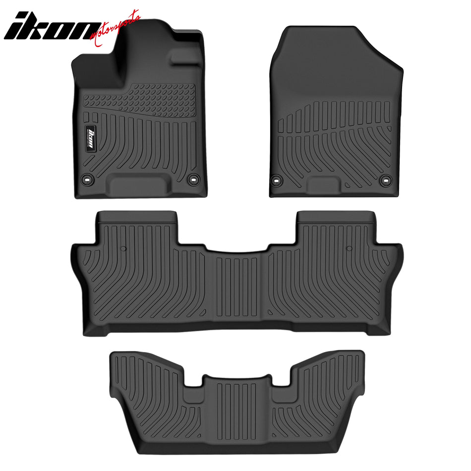 2016-2023 Honda Pilot All Weather 3D Floor Mats 7 Passenger Carpet TPE