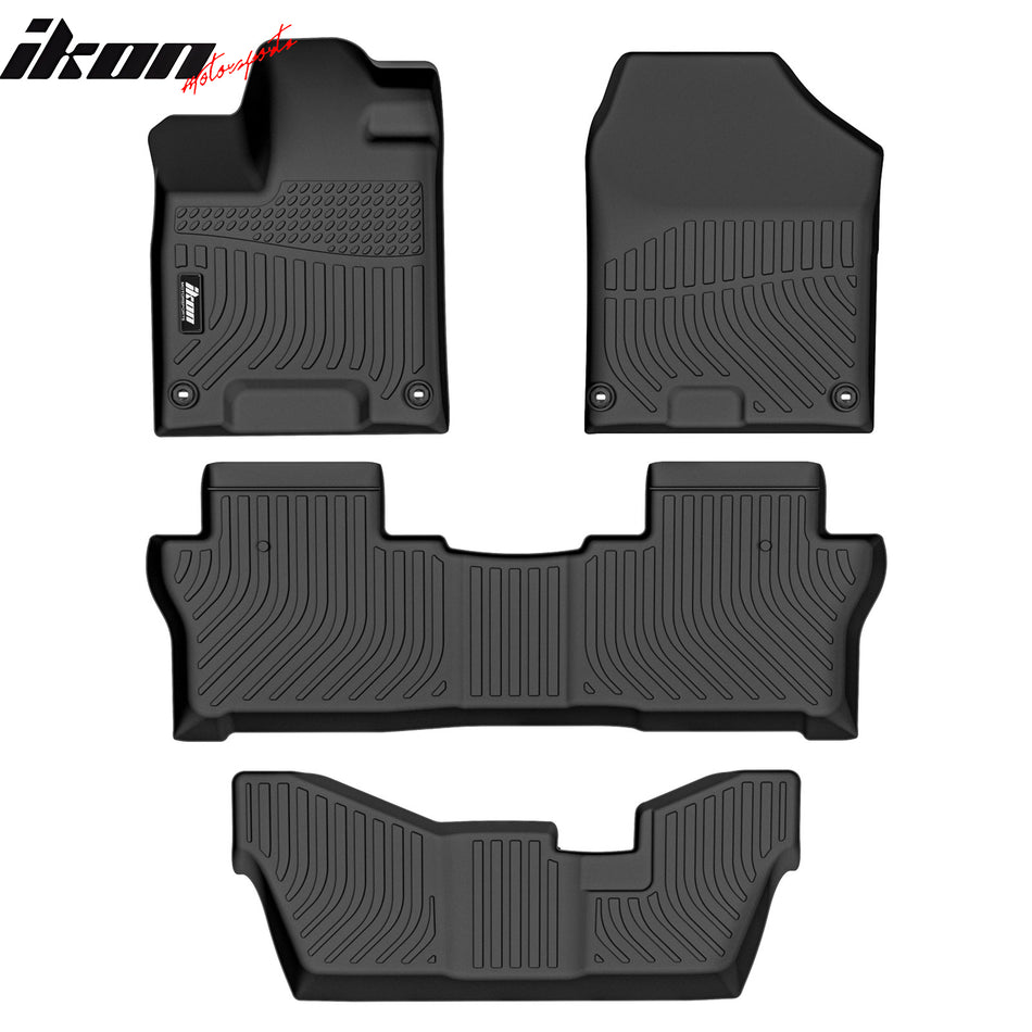 2016-2022 Honda Pilot 8 Seats 3D Floor Mats Carpet Liners Pad TPE