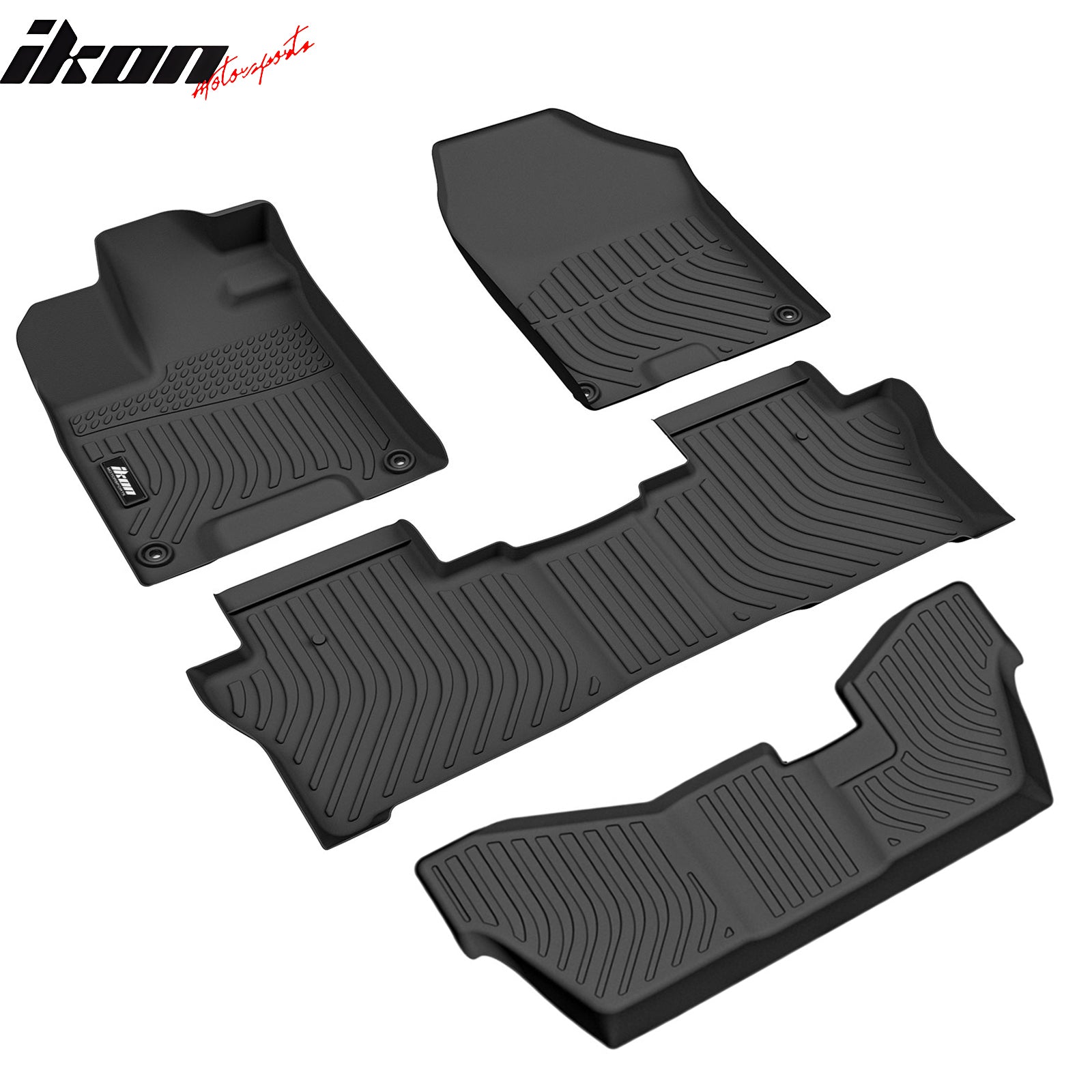 Fits 16-22 Honda Pilot 8 Seats All Season 3D Floor Mats Carpet Liners Pad - TPE